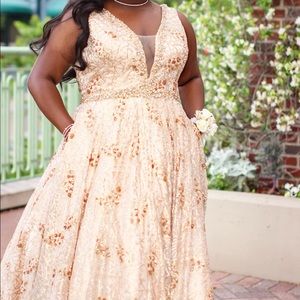 Gold Prom Dress